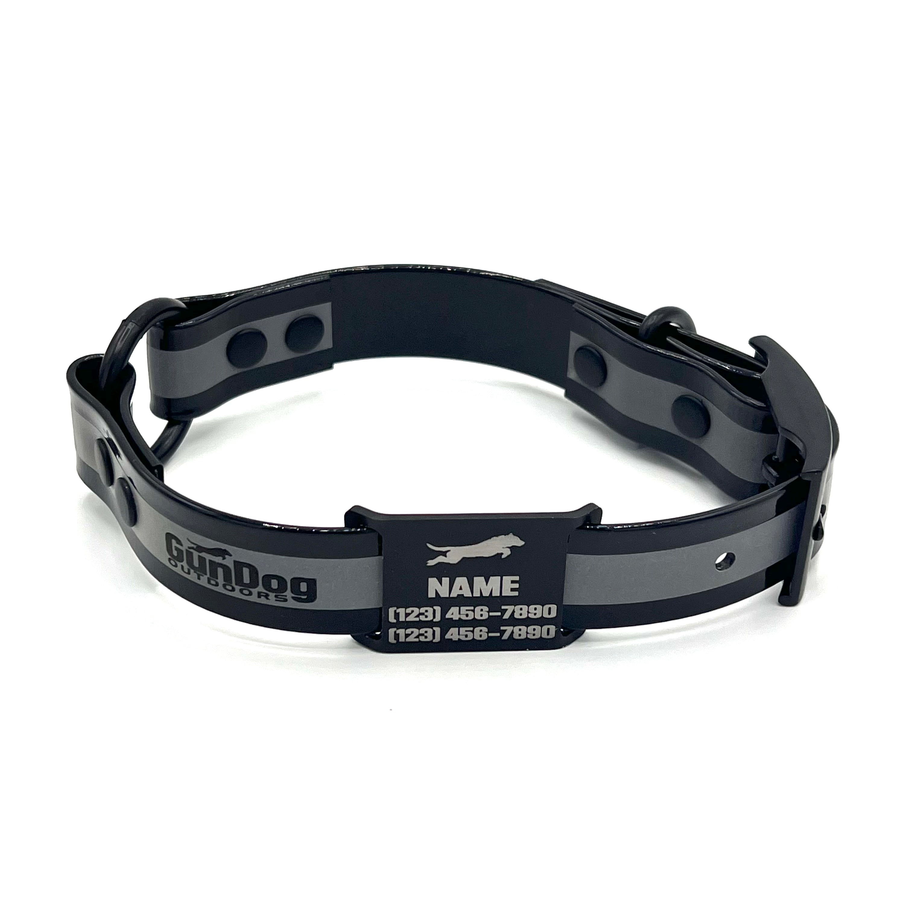 GDO Reflective Collar with Dawg Tag & Light